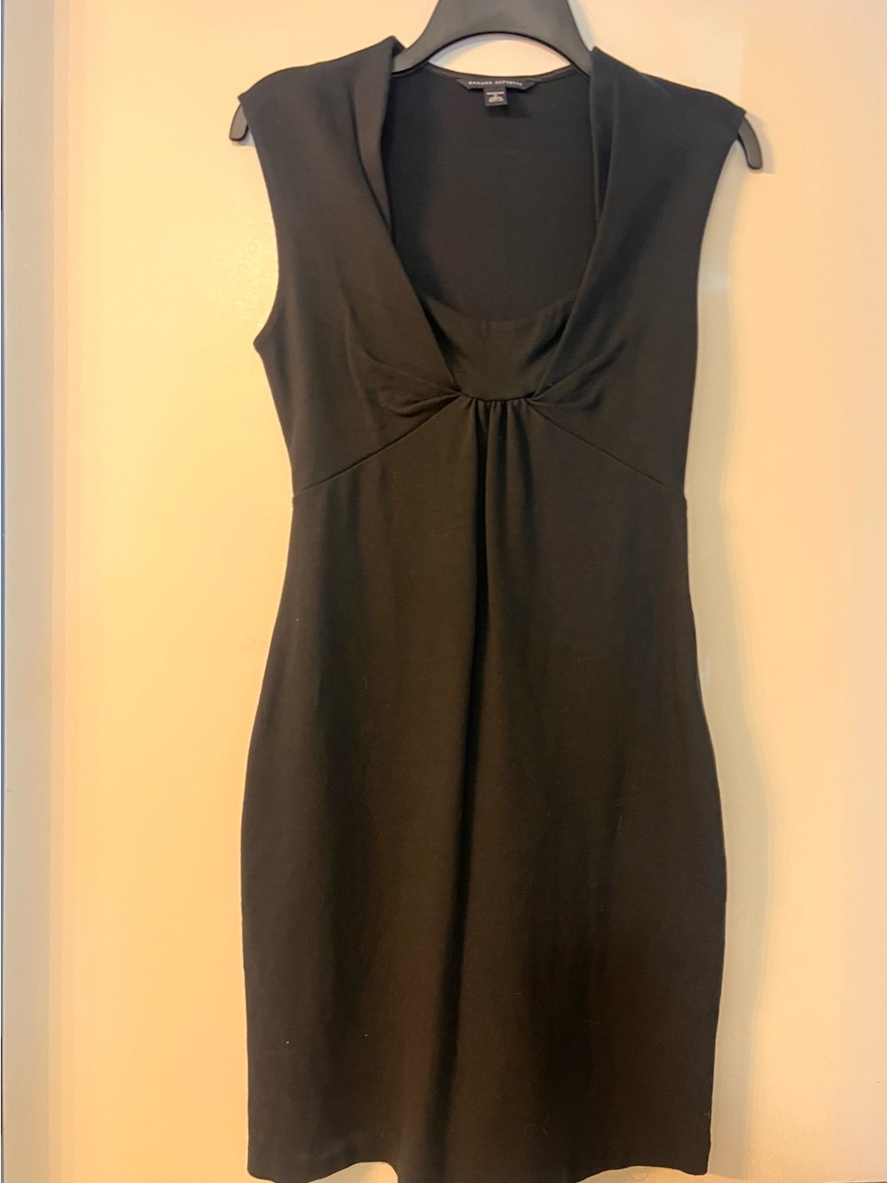 Banana Republic Black Sleeveless Scoop-Neck Dress